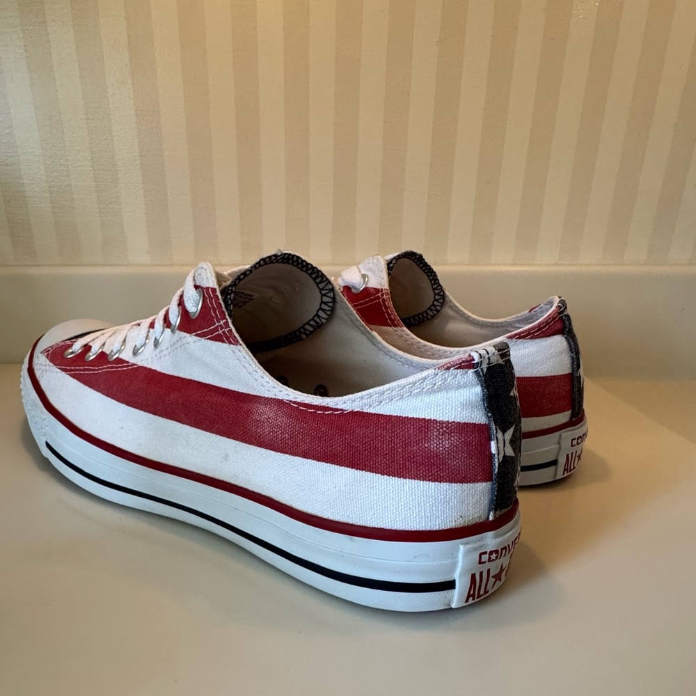 Converse Chuck Taylor All Star US Flag Low Top Sneakers Unisex M 9.5 W 11.5 - Picture 7 of 16